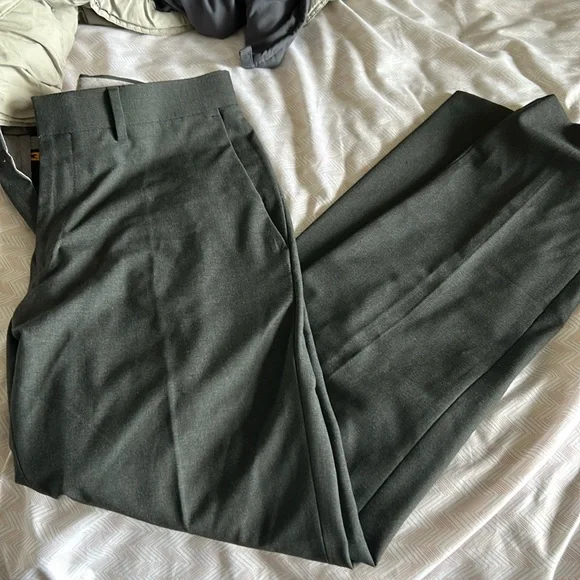 Haggar | Pants | Haggar Slim Fit Gray Dress Pants 32x3 | Poshmark